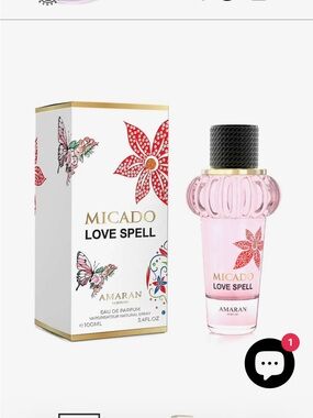MICADO Love Spell Pink EDP fragrance.